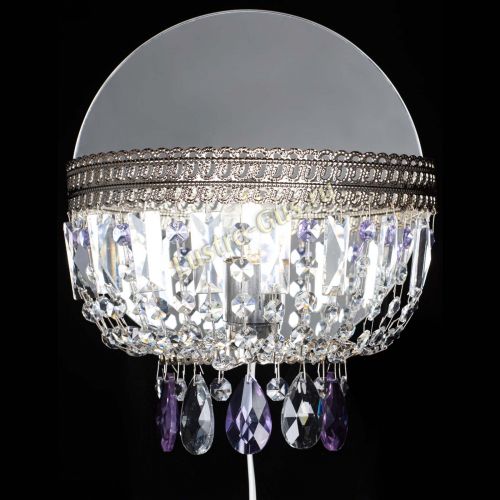 Бра Флоренция журавлик фиолетовая в Подольске Гусь Хрустальный