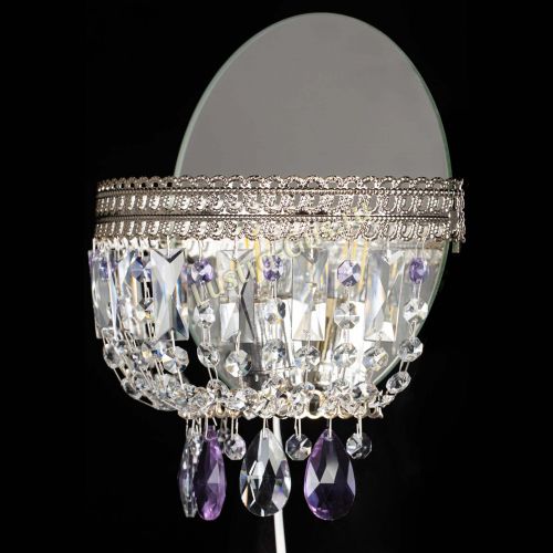 Бра Флоренция журавлик фиолетовая в Подольске Гусь Хрустальный