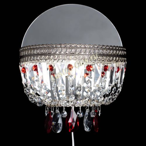 Бра Флоренция журавлик красная в Подольске Гусь Хрустальный