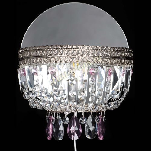 Бра Флоренция журавлик розовая в Подольске Гусь Хрустальный