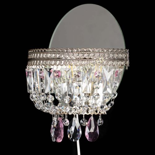 Бра Флоренция журавлик розовая в Подольске Гусь Хрустальный