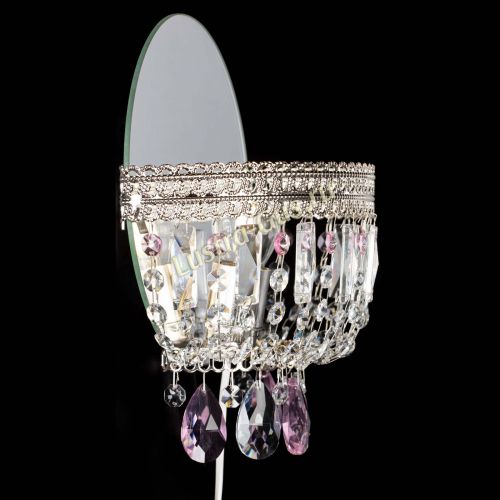 Бра Флоренция журавлик розовая в Подольске Гусь Хрустальный