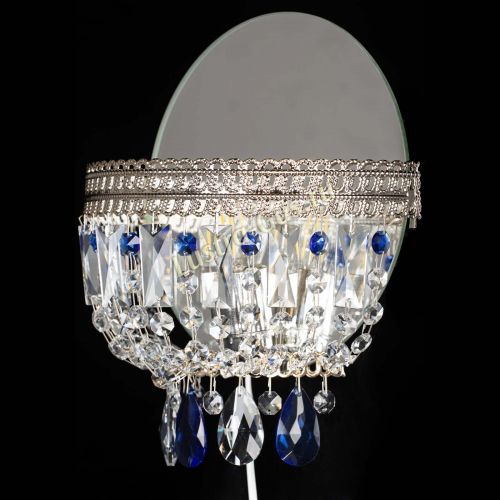 Бра Флоренция журавлик синяя в Подольске Гусь Хрустальный