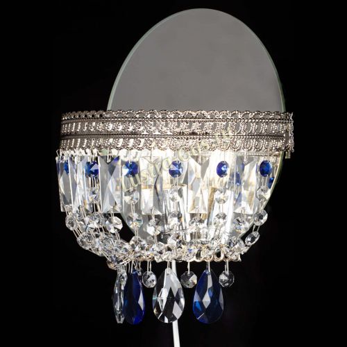 Бра Флоренция журавлик синяя в Подольске Гусь Хрустальный