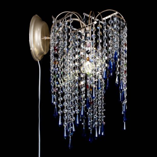 Бра Иволга №3 синяя в Подольске Гусь Хрустальный