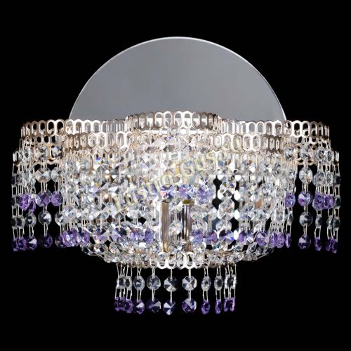 Бра Камелия обтикон Фиолетовая в Подольске Гусь Хрустальный