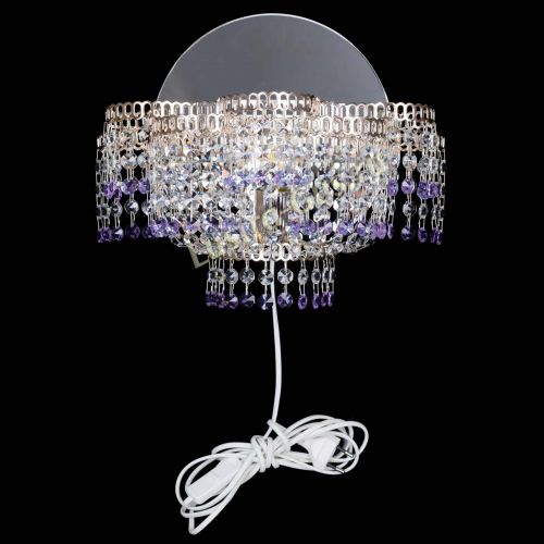 Бра Камелия обтикон Фиолетовая в Подольске Гусь Хрустальный