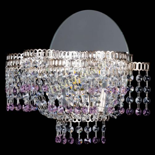 Бра Камелия обтикон Розовая в Подольске Гусь Хрустальный