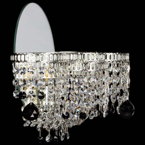 Бра Камелия шар черная в Подольске Гусь Хрустальный