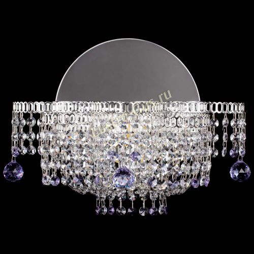 Бра Камелия шар фиолетовая в Подольске Гусь Хрустальный