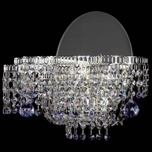 Бра Камелия шар фиолетовая в Подольске Гусь Хрустальный