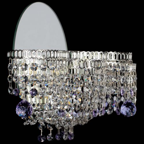 Бра Камелия шар фиолетовая в Подольске Гусь Хрустальный