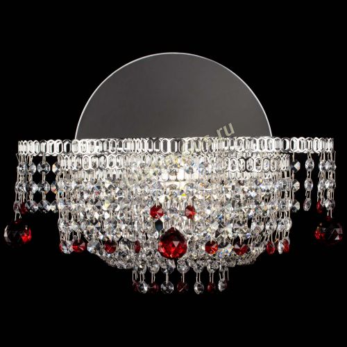 Бра Камелия шар красная в Подольске Гусь Хрустальный