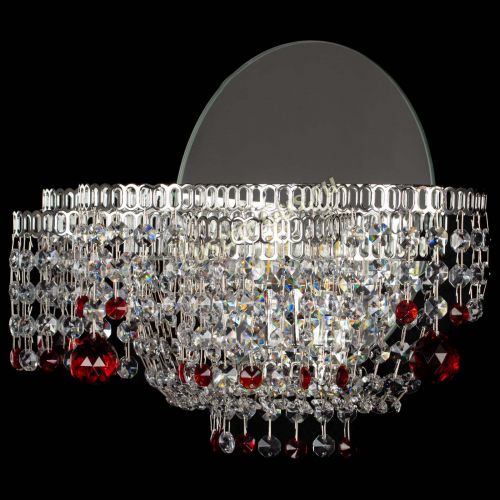 Бра Камелия шар красная в Подольске Гусь Хрустальный