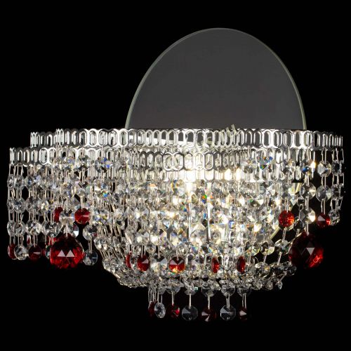 Бра Камелия шар красная в Подольске Гусь Хрустальный