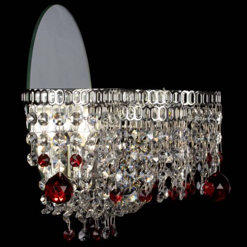 Бра Камелия шар красная в Подольске Гусь Хрустальный