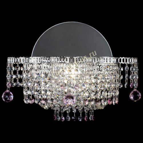 Бра Камелия шар розовая в Подольске Гусь Хрустальный