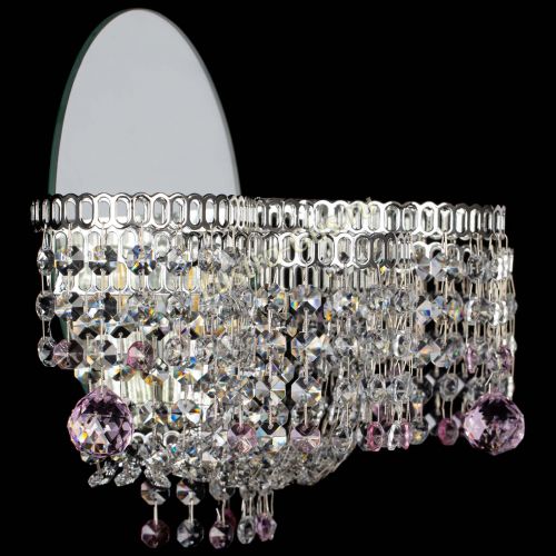 Бра Камелия шар розовая в Подольске Гусь Хрустальный