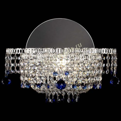 Бра Камелия шар синяя в Подольске Гусь Хрустальный