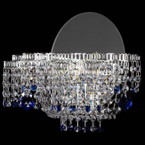 Бра Камелия шар синяя в Подольске Гусь Хрустальный