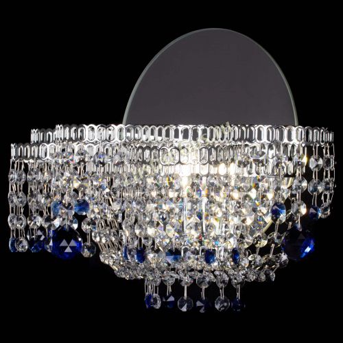 Бра Камелия шар синяя в Подольске Гусь Хрустальный