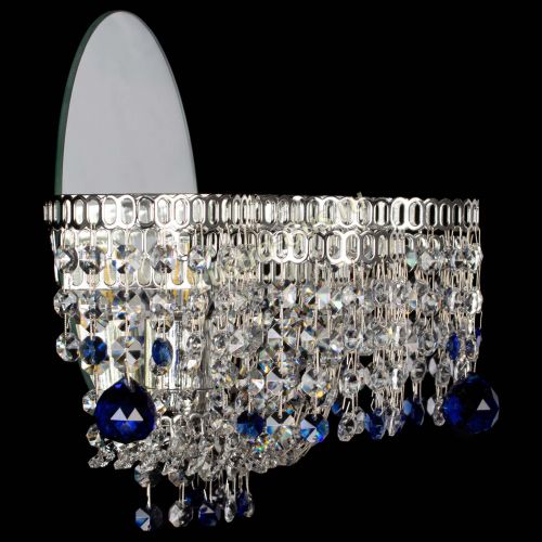 Бра Камелия шар синяя в Подольске Гусь Хрустальный