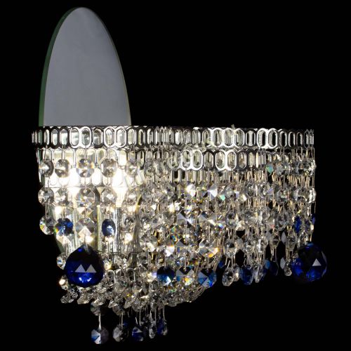 Бра Камелия шар синяя в Подольске Гусь Хрустальный