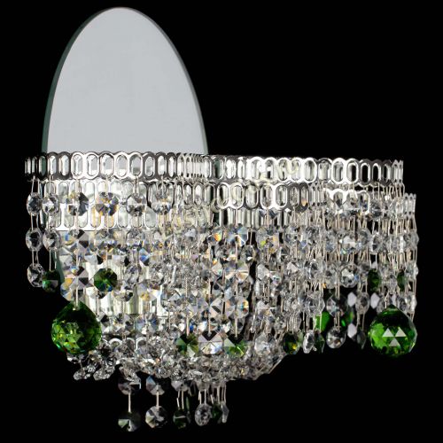 Бра Камелия шар зеленая в Подольске Гусь Хрустальный