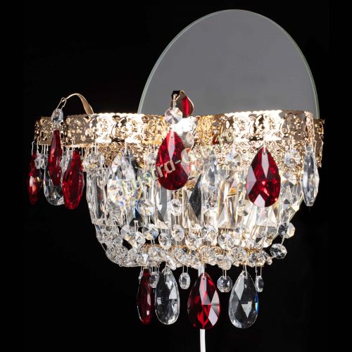 Бра Камея Флора красная в Подольске Гусь Хрустальный