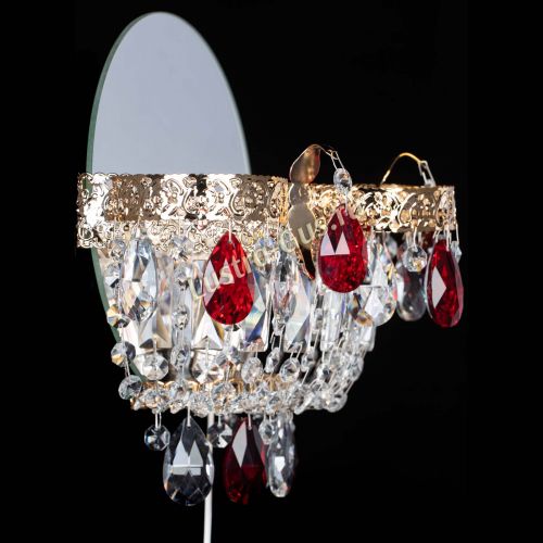 Бра Камея Флора красная в Подольске Гусь Хрустальный