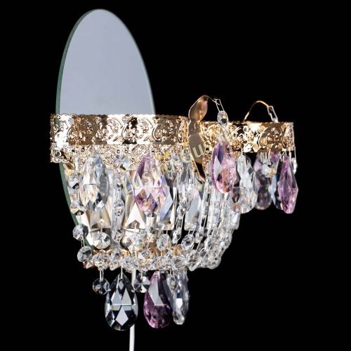 Бра Камея Флора розовая в Подольске Гусь Хрустальный