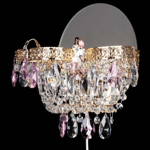 Бра Камея Флора розовая в Подольске Гусь Хрустальный