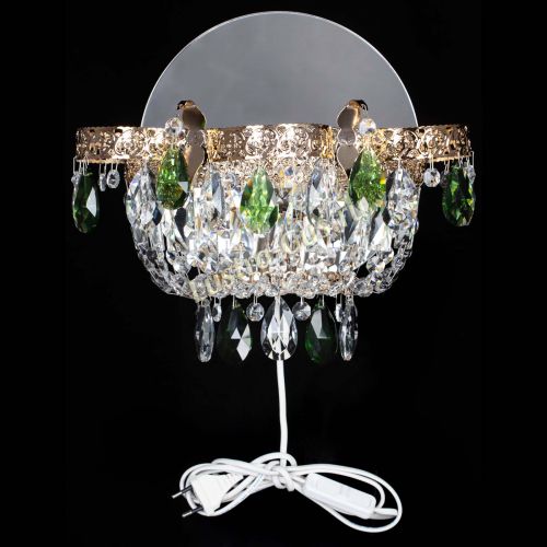 Бра Камея Флора зеленая в Подольске Гусь Хрустальный