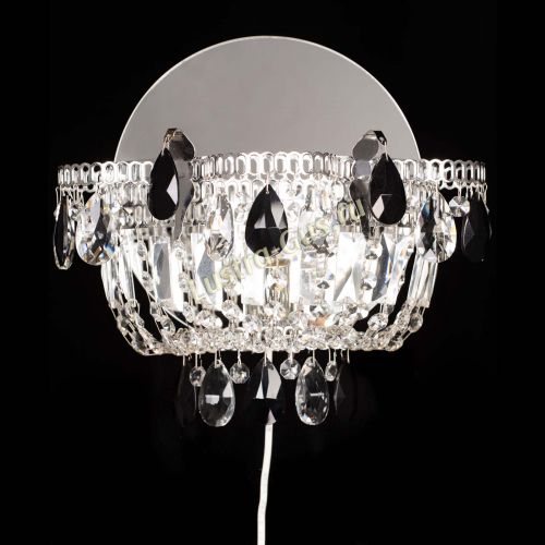 Бра Камея черная в Подольске Гусь Хрустальный