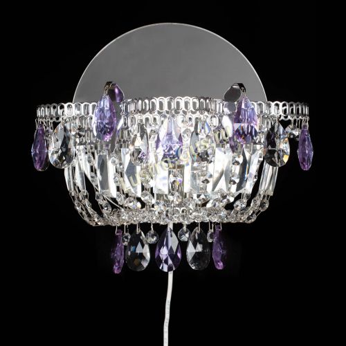 Бра Камея фиолетовая в Подольске Гусь Хрустальный