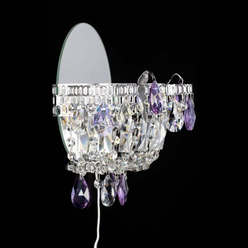 Бра Камея фиолетовая в Подольске Гусь Хрустальный