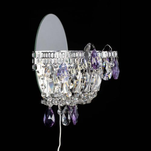 Бра Камея фиолетовая в Подольске Гусь Хрустальный