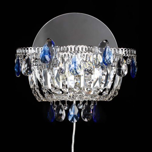 Бра Камея синяя в Подольске Гусь Хрустальный