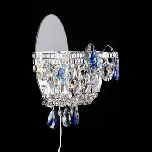 Бра Камея синяя в Подольске Гусь Хрустальный