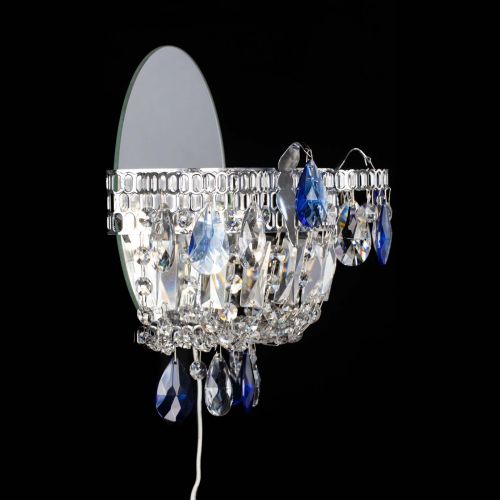 Бра Камея синяя в Подольске Гусь Хрустальный