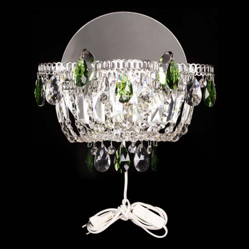 Бра Камея зеленая в Подольске Гусь Хрустальный