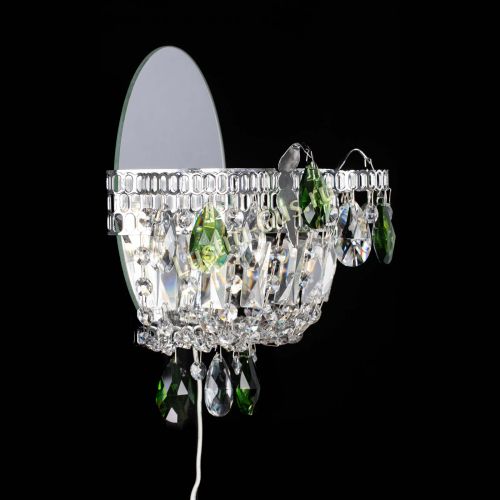 Бра Камея зеленая в Подольске Гусь Хрустальный