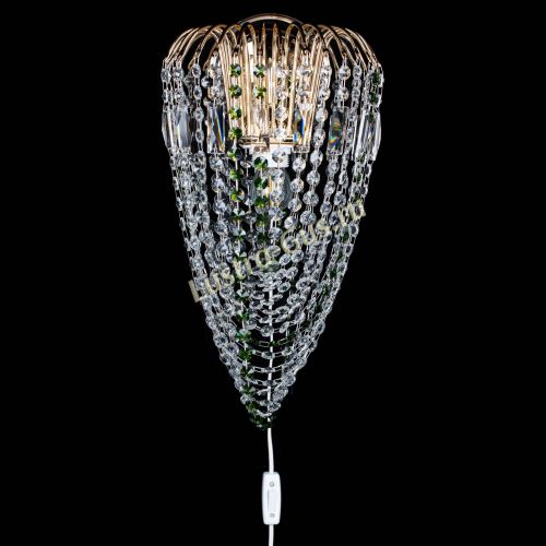 Бра Каскад Водоворот зеленая в Подольске Гусь Хрустальный