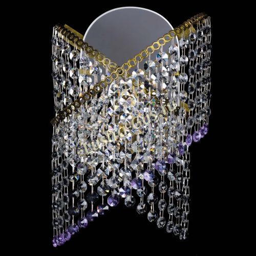 Бра Космея №1 фиолетовая под бронзу в Подольске Гусь Хрустальный