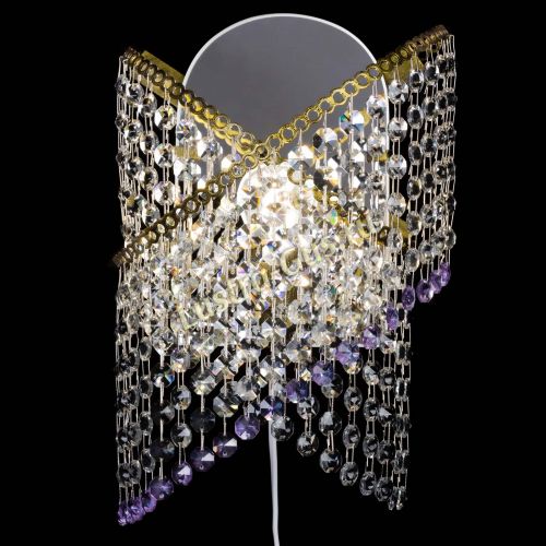 Бра Космея №1 фиолетовая под бронзу в Подольске Гусь Хрустальный