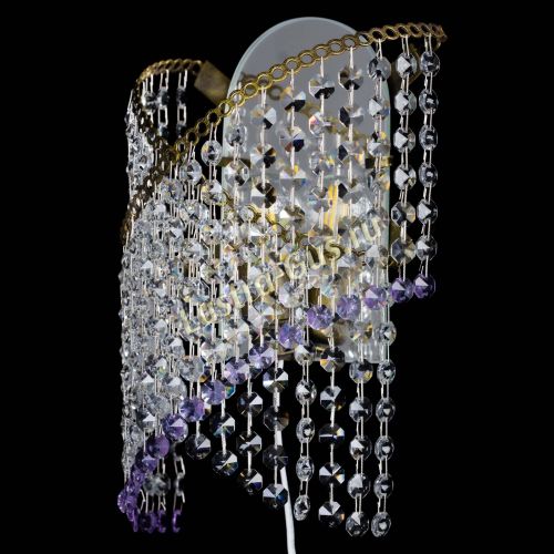 Бра Космея №1 фиолетовая под бронзу в Подольске Гусь Хрустальный