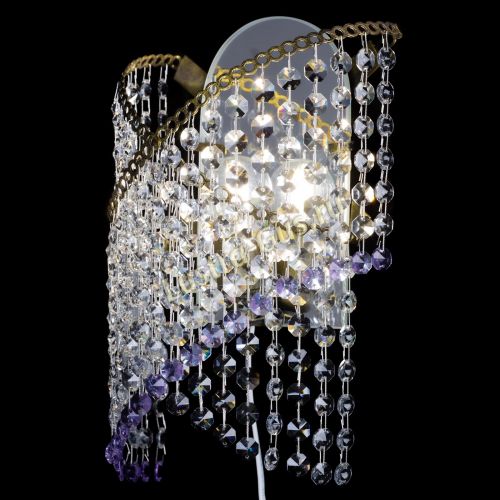 Бра Космея №1 фиолетовая под бронзу в Подольске Гусь Хрустальный