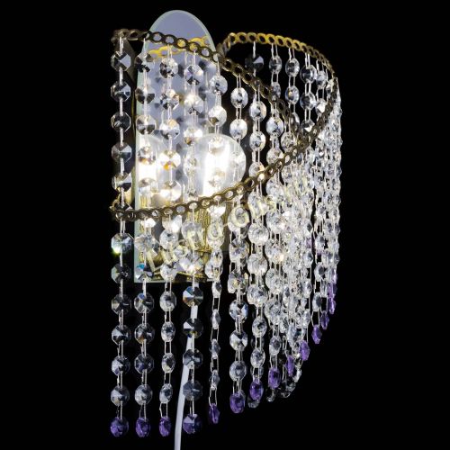 Бра Космея №1 фиолетовая под бронзу в Подольске Гусь Хрустальный