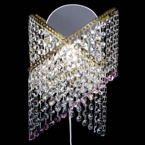 Бра Космея №1 розовая под бронзу в Подольске Гусь Хрустальный