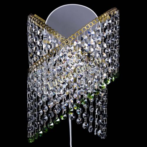 Бра Космея №1 зеленая под бронзу в Подольске Гусь Хрустальный